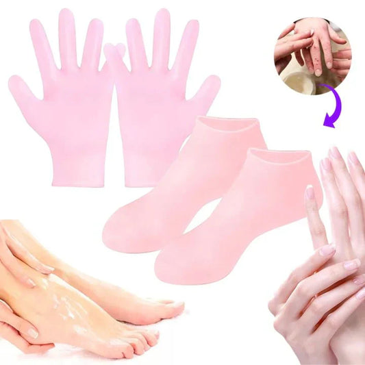 Winter Bundle Silicone 2 pairs Socks + 1 pair Gloves ( Premium Quality) + FREE DELIVERY