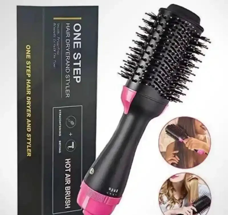 One Step 3 in 1  hair straightener,  Hair Dryer , and hair curler for ladies - hare drier for girls - Hair Straightener Comb for Drying for women - Hair Dryer Styler - Hot Air Brush - Comb for Drying, Straightening, and Curling
