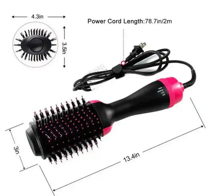 One Step 3 in 1  hair straightener,  Hair Dryer , and hair curler for ladies - hare drier for girls - Hair Straightener Comb for Drying for women - Hair Dryer Styler - Hot Air Brush - Comb for Drying, Straightening, and Curling