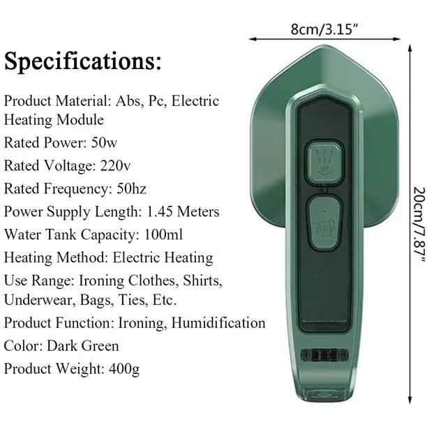 Portable Mini Ironing Machine Micro Steam Home | Best for Travel