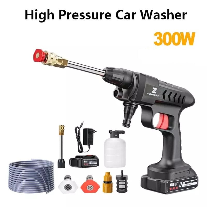 Cordless High Pressure Car Washer Rechargeable Car Wash Gun Electric Water Gun Machine