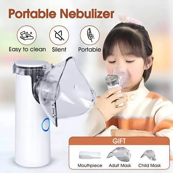 Health Care Portable Mesh Nebulizer - Dual Power Ultrasonic Atomizer Best Nebulizer For Kids And Adults
