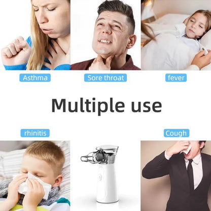 Health Care Portable Mesh Nebulizer - Dual Power Ultrasonic Atomizer Best Nebulizer For Kids And Adults