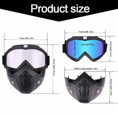Face Helmet Mask for Bike Riders with Glasses | Anti Dust Masks for Bikers | Fog Proof & Warm