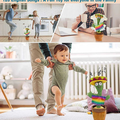 Dancing Shaking Cactus Toy with Recording and Singing of Songs