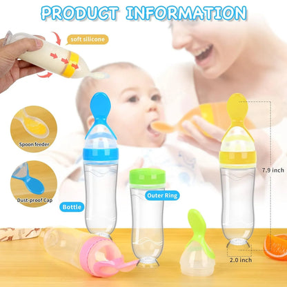 Baby Safety & Feeding Bundle 3 in 1 – Infant Safety Helmet | Silicone Spoon Feeder | Fruit Pacifier Feeder for Newborns & Toddlers
