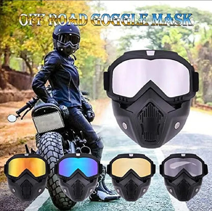 Face Helmet Mask for Bike Riders with Glasses | Anti Dust Masks for Bikers | Fog Proof & Warm