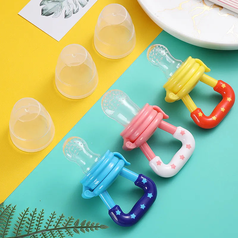 Baby Safety & Feeding Bundle 3 in 1 – Infant Safety Helmet | Silicone Spoon Feeder | Fruit Pacifier Feeder for Newborns & Toddlers